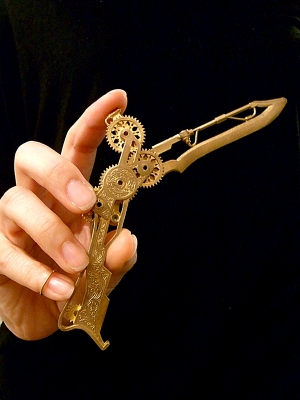 レビュー高評価のおせち贈り物 GimmelGarden/ギメルガーデン 真鍮歯車ペーパーナイフ トナカイ脅し - 金属工芸